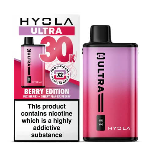 Hyola Ultra 30k Prefilled Pod Vape Kit - Box of 5 - Eliquid Base - Berry Edition